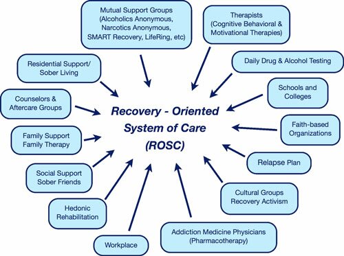 Recovery Oriented System of Care chart