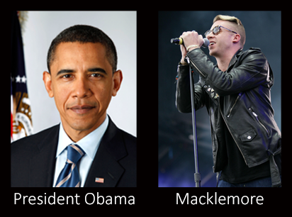 President Obama and Macklemore